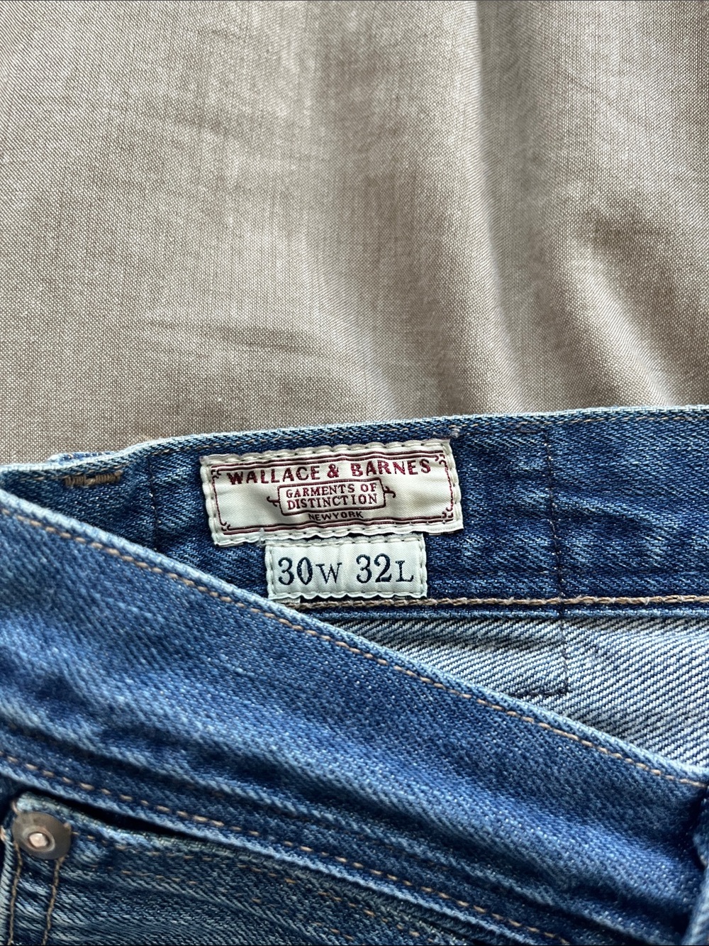 Wallace & Barnes Straight Men's Jeans in Blue